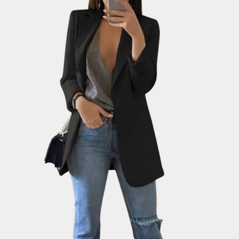Bella Women's Blazer – Elegant Long Sleeve Blazer with Chic and Modern Cut