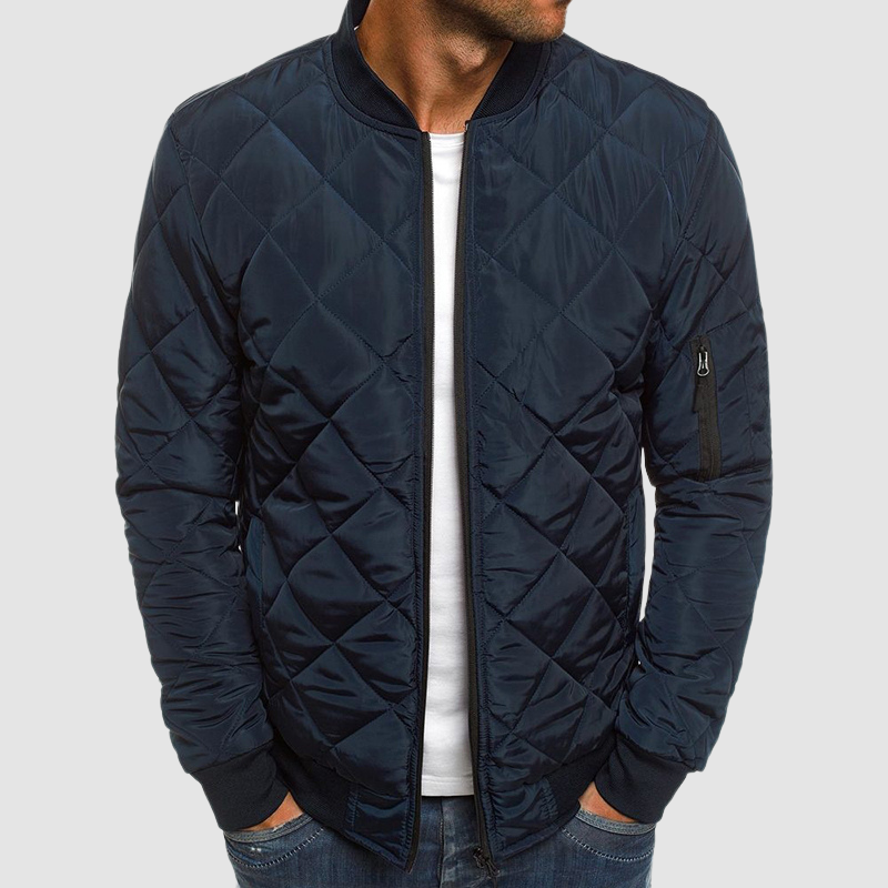 Benedict Quilted Jacket – Lightweight Diamond Design