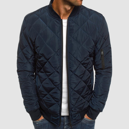 Benedict Quilted Jacket – Lightweight Diamond Design