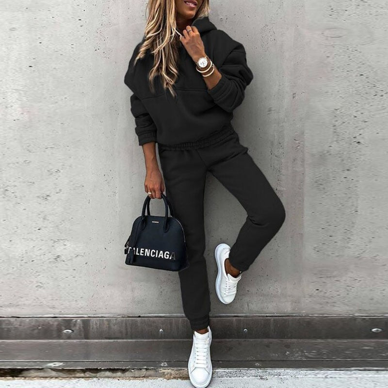 Elane Ensemble Jogging Femme – Confort Doux & Style Moderne pour Détente Quotidienne