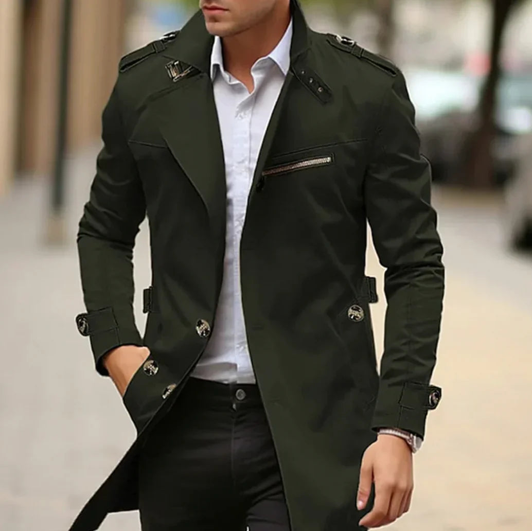 Nelio Manteau Homme Automne Élégant – Trench Italien Chic & Confortable