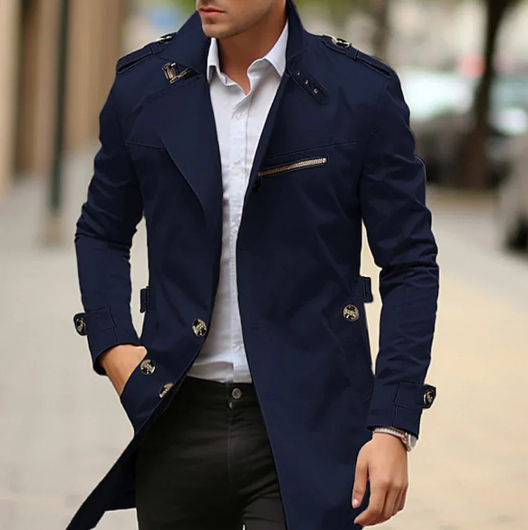 Nelio Manteau Homme Automne Élégant – Trench Italien Chic & Confortable