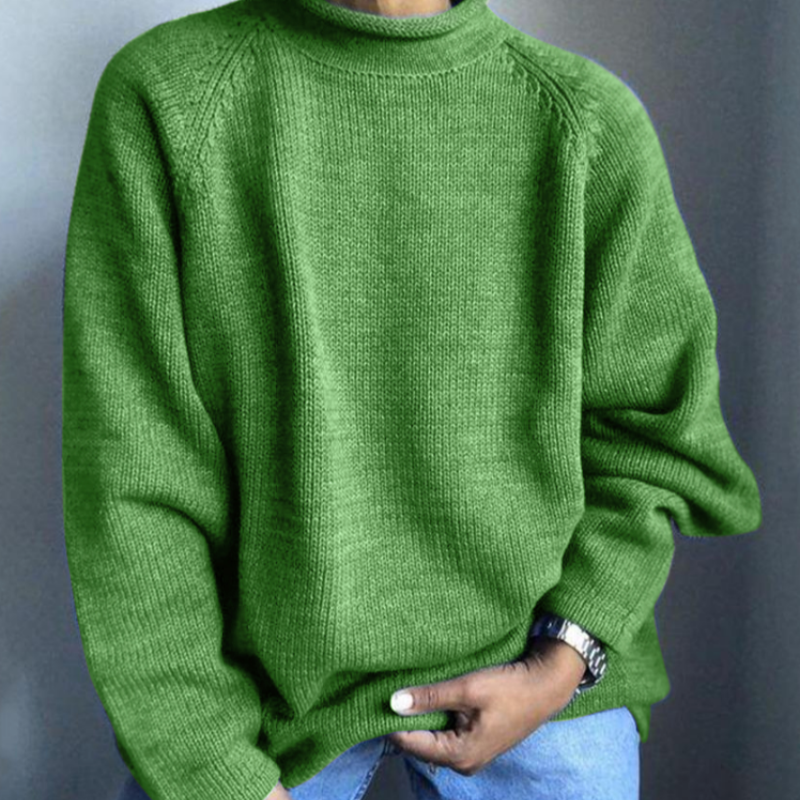 Modern Bobby men's knit sweater-green