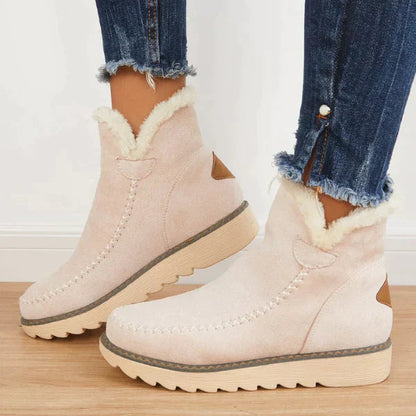 Hyacinth Bottines Femme d'Hiver – Bottines à Enfiler Doublées en Fausse Fourrure avec Semelle Antidérapante Durable