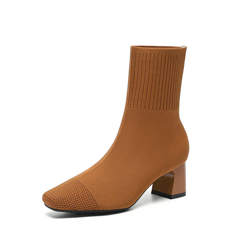 Adele Bottes Femme – Bottes Tricotées Élégantes & Confortables pour Look Chic au Quotidien