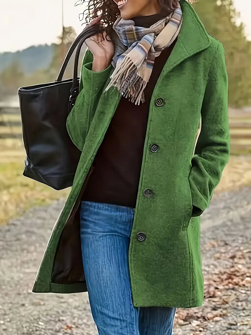 Brianna women's winter coat with warm lining and feminine tailoring