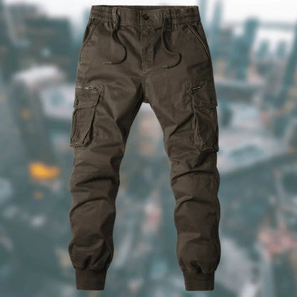 Troy Pantalon Cargo Homme – Confort Décontracté avec Poches Multiples & Taille Ajustable
