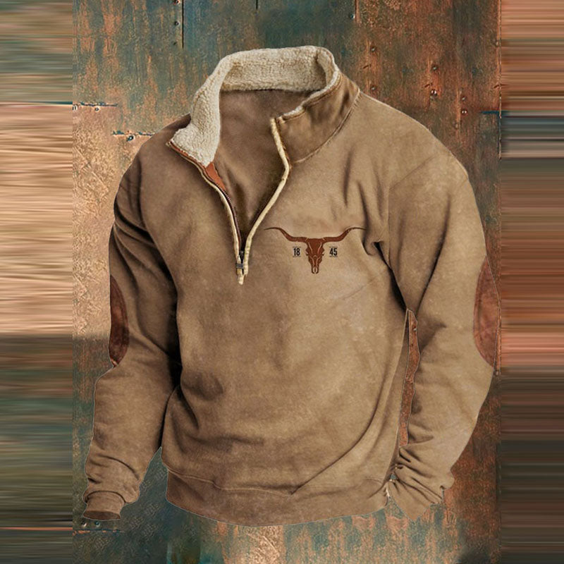 Ravos Pull Homme – Sweat Zippé Chaud & Confortable au Style Moderne pour l’Automne