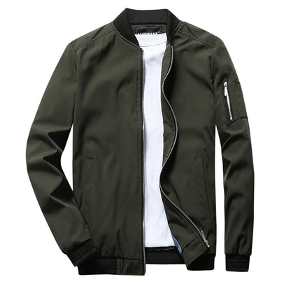 Tyler Veste Zippée pour Homme – Coupe droite avec poche sur la manche et poignets côtelés