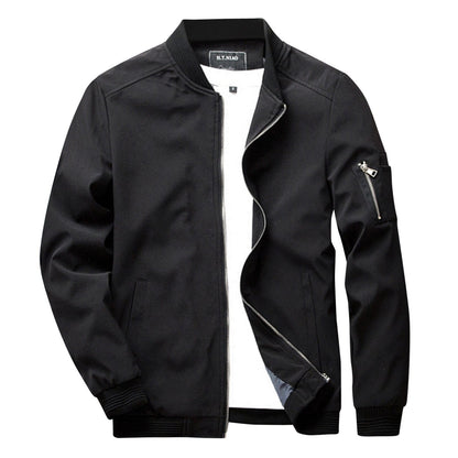 Tyler Veste Zippée pour Homme – Coupe droite avec poche sur la manche et poignets côtelés