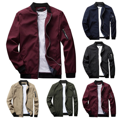 Tyler Veste Zippée pour Homme – Coupe droite avec poche sur la manche et poignets côtelés