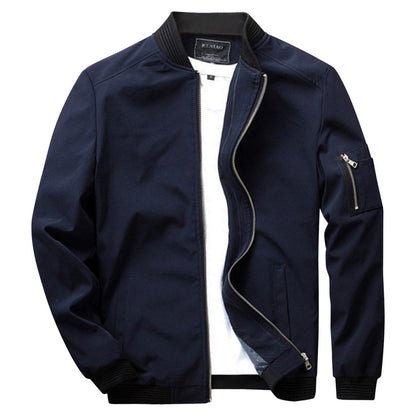 Tyler Veste Zippée pour Homme – Coupe droite avec poche sur la manche et poignets côtelés