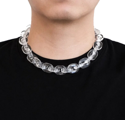ASTERIX* STUDIOS ACRYLIC CHAIN NECKLACE