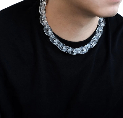ASTERIX* STUDIOS ACRYLIC CHAIN NECKLACE