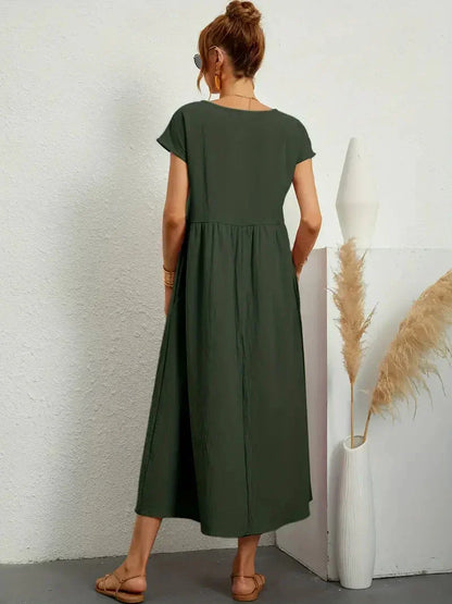 Melody Long Dress for Women – Lightweight Summer Dress in Cotton Blend with Elegant Cut & Timeless Style