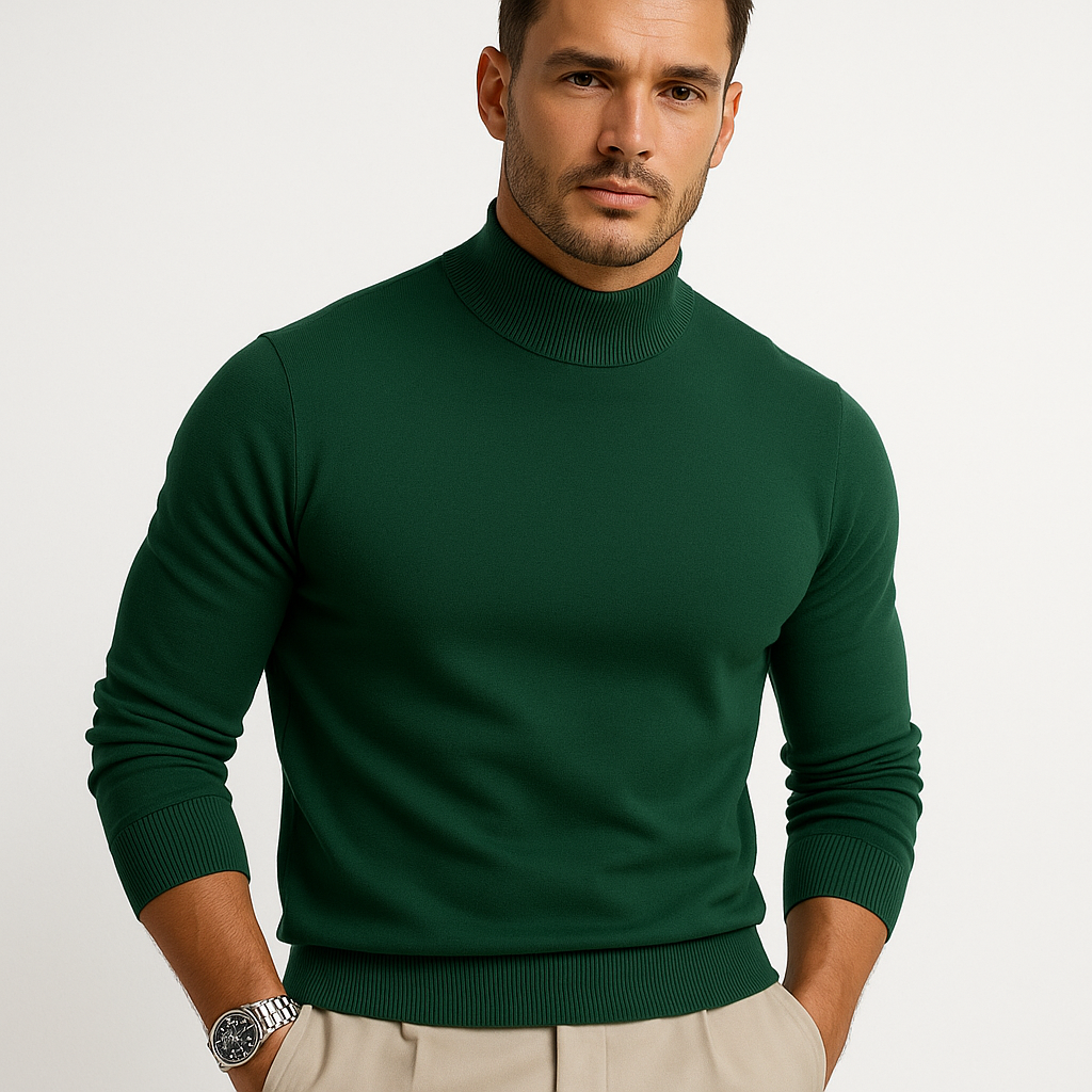 Leonardo Men's Turtleneck Sweater – Premium Soft Knit with a Modern and Elegant Style