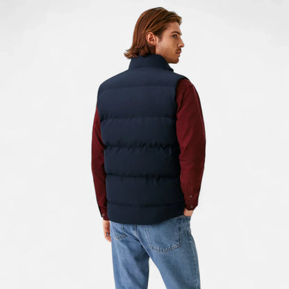 Victor Gilet Homme en Laine – Gilet d'Hiver en Laine d'Agneau avec Doublure Polaire Douce & Coupe Décontractée