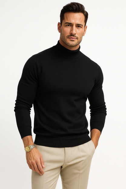 Leonardo Men's Turtleneck Sweater – Premium Soft Knit with a Modern and Elegant Style