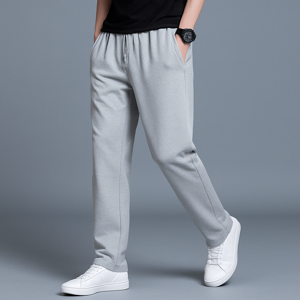 Larry Jogging for Men – Premium Cotton with Adjustable Waist, Modern Fit & Breathable Comfort