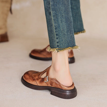 Alessia Sandales Femme en Cuir Élégantes – Chaussures d’Été Confortables & Légères