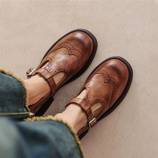 Alessia Sandales Femme en Cuir Élégantes – Chaussures d’Été Confortables & Légères