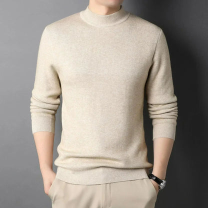 Keneth Pull Homme à Col Roulé – Élégant, Chaud & Confortable en Cachemire Laine Mélangée