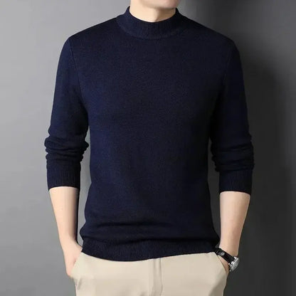 Keneth Pull Homme à Col Roulé – Élégant, Chaud & Confortable en Cachemire Laine Mélangée