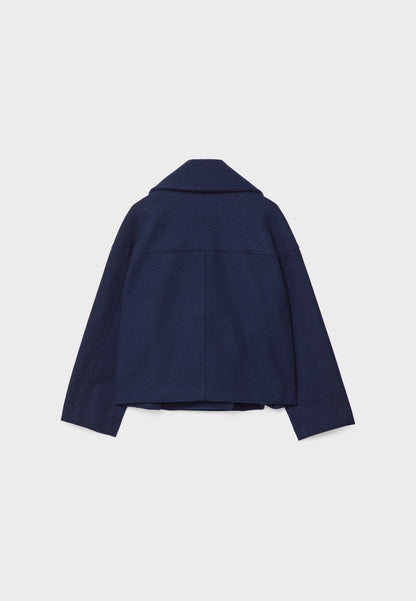 Olivia Femme Manteau – Chic Manteau Court Croisé à Boutons Élégants & Style Moderne