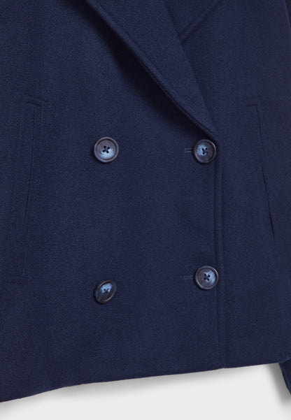 Olivia Femme Manteau – Chic Manteau Court Croisé à Boutons Élégants & Style Moderne