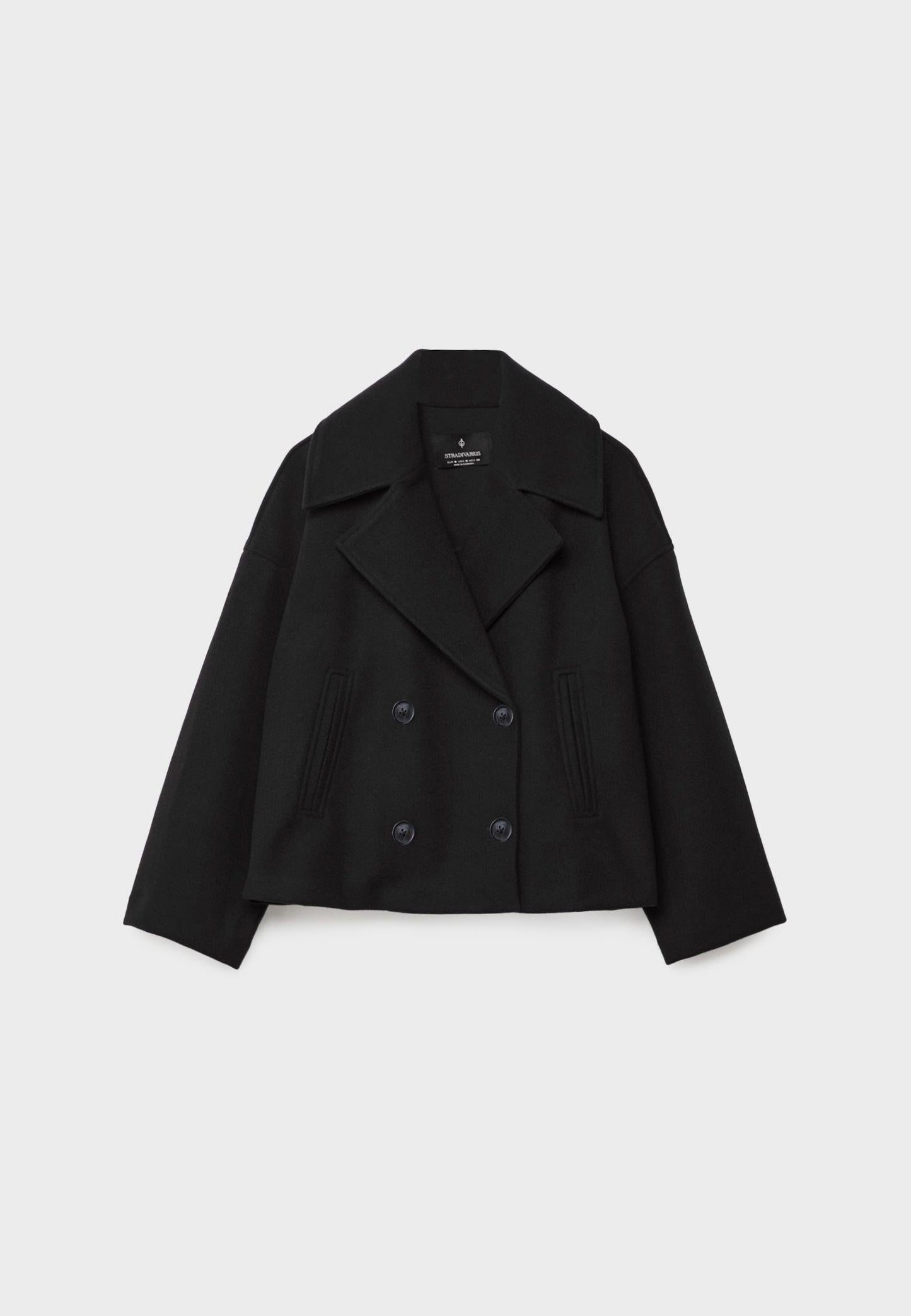 Olivia Femme Manteau – Chic Manteau Court Croisé à Boutons Élégants & Style Moderne