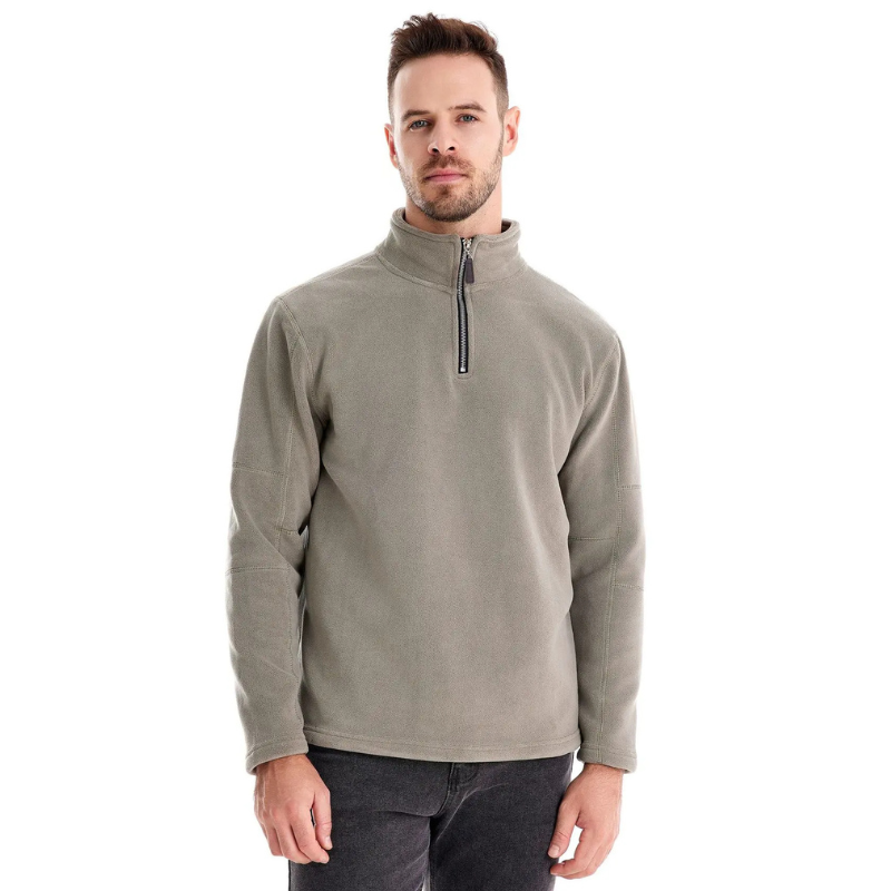James Men's Wool Zip Sweater – Warm, Comfortable & Stylish with Soft Lining