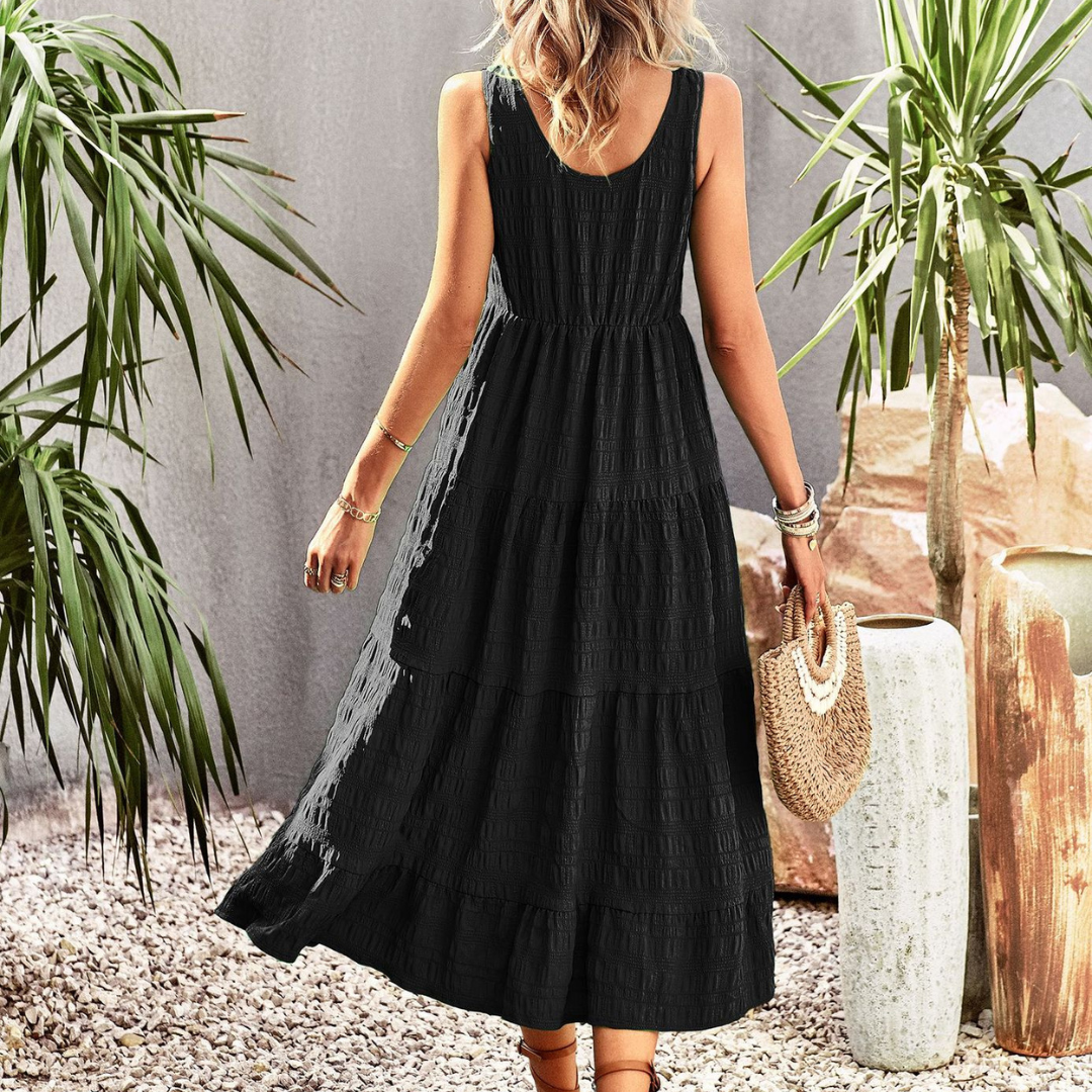 Robe Bohème d’Été Femme Isla – Robe Longue Ample avec Détails Faits Main & Look Féminin