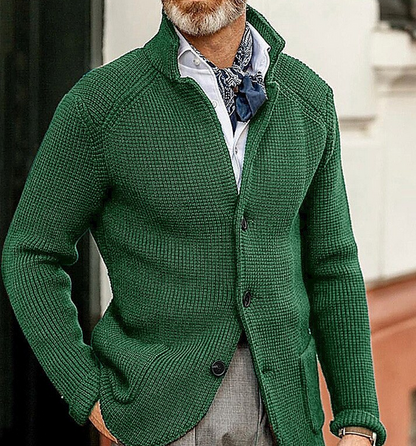 Edward Vintage Blazer – High Collar Classic Style - Green