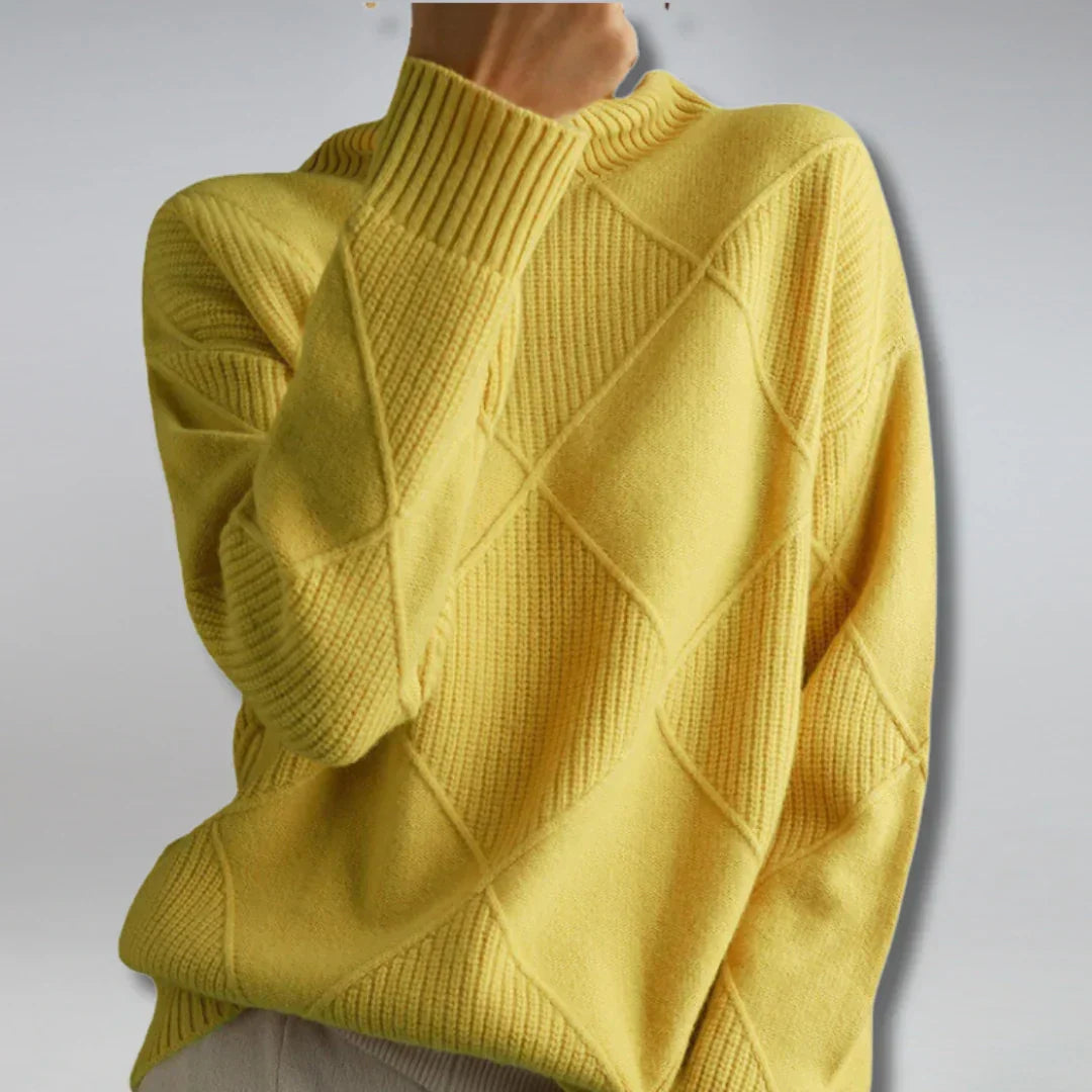 Lydia Women's Turtleneck Sweater – Luxurious Cashmere, Soft & Warm for Winter Months