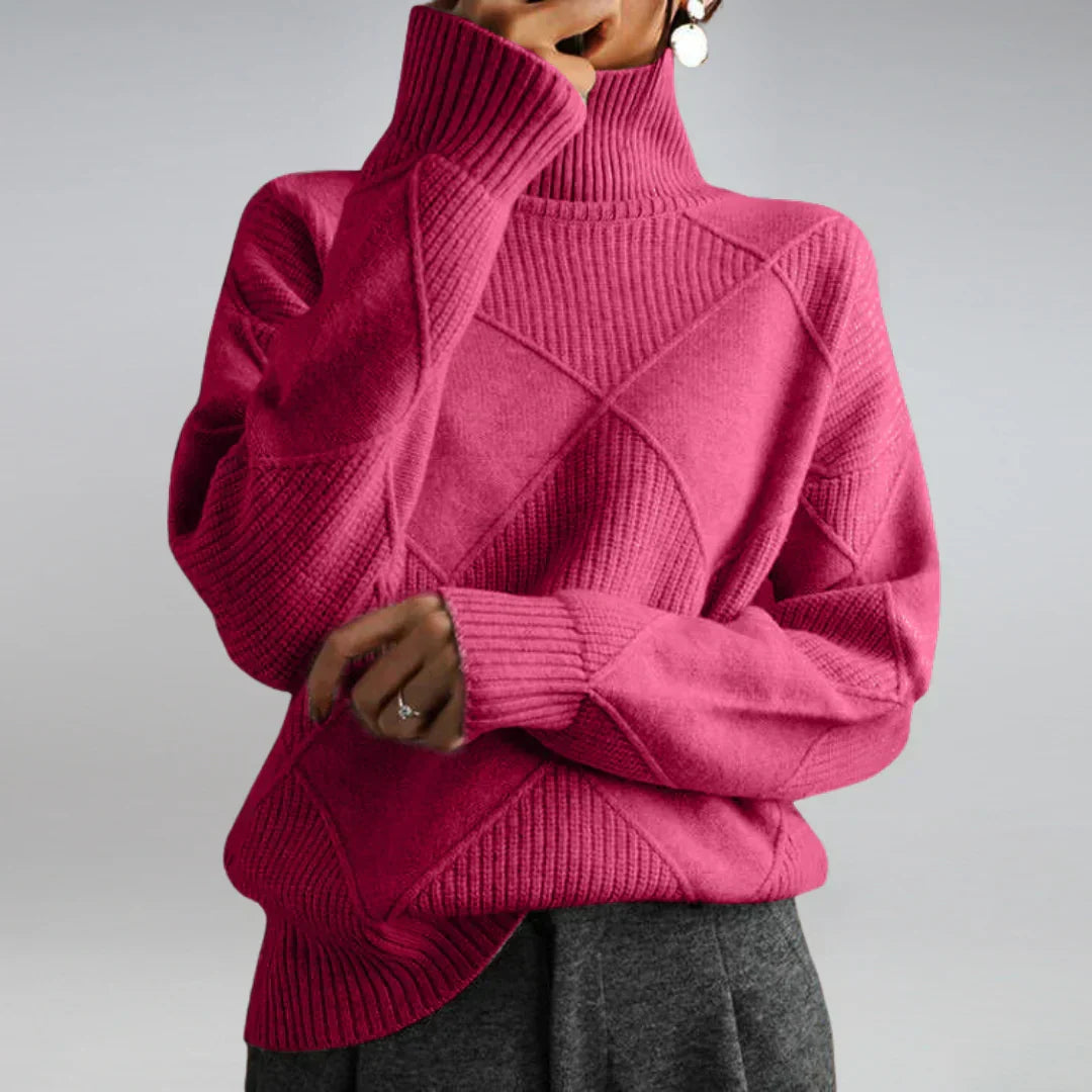 Lydia Women's Turtleneck Sweater – Luxurious Cashmere, Soft & Warm for Winter Months