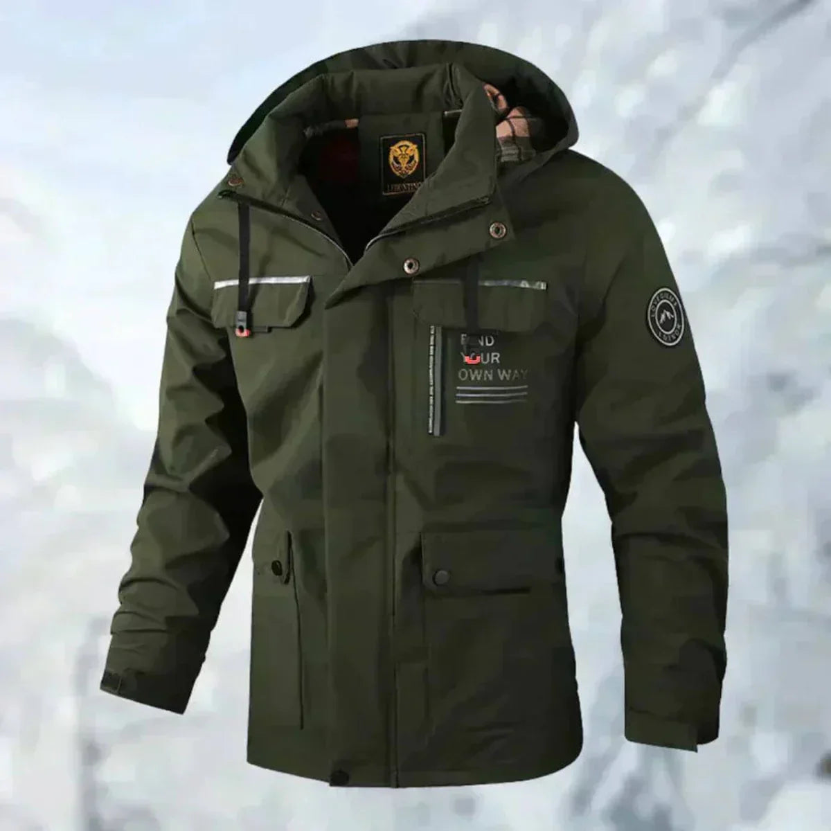 Erwin Veste Homme – Veste Imperméable & Coupe-Vent Confortable pour Automne/Hiver