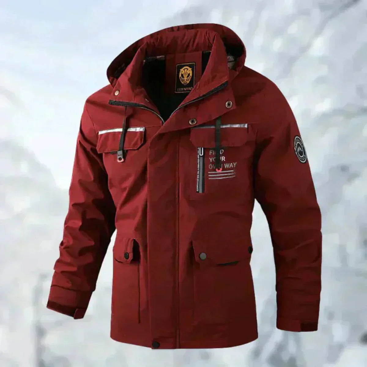 Erwin Veste Homme – Veste Imperméable & Coupe-Vent Confortable pour Automne/Hiver