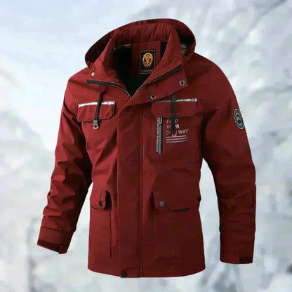 Men's Waterproof Jacket outdoor style-red
