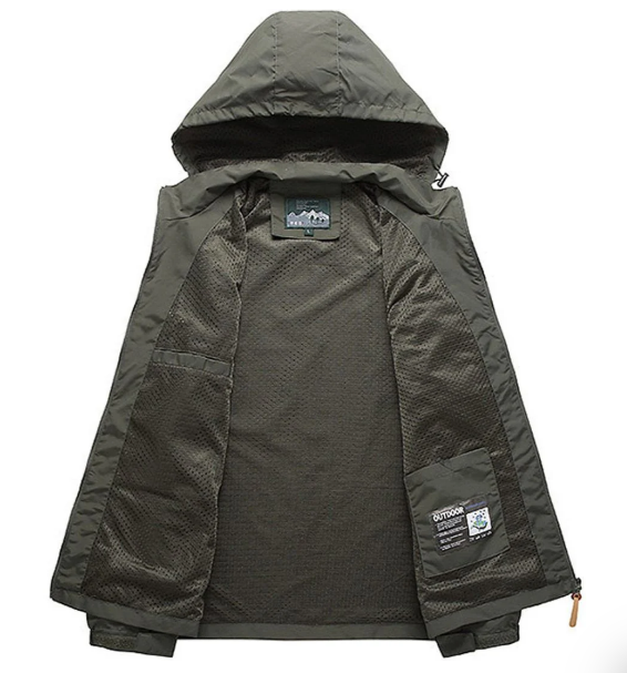 Men's Waterproof Jacket with hood
