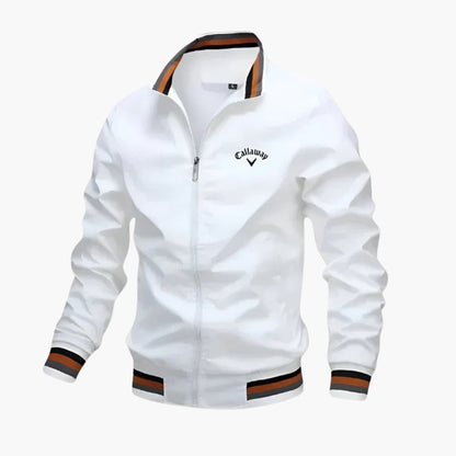 Woven Men's Jacket-white