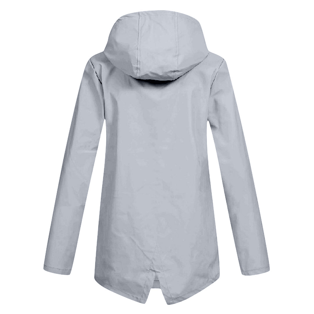 Daphne Manteau Long Femme Imperméable – Léger avec Capuche Ajustable pour la Pluie