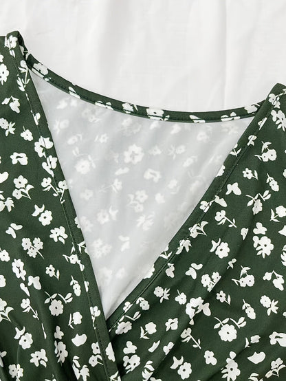 Florezia Robe Longue Femme – Robe d’Été Fleurie Chic et Fluide pour Élégance Féminine