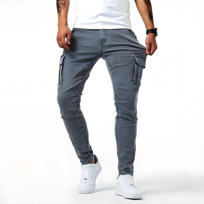 Francois stretch denim cargo pants