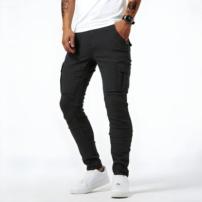 Francois men's cargo trousers-black