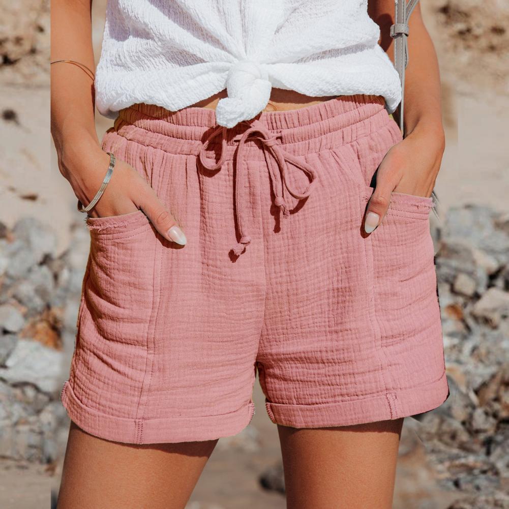 Short en Lin Femme Ella – Short d’Été Aéré avec Taille Haute & Coupe Confortable
