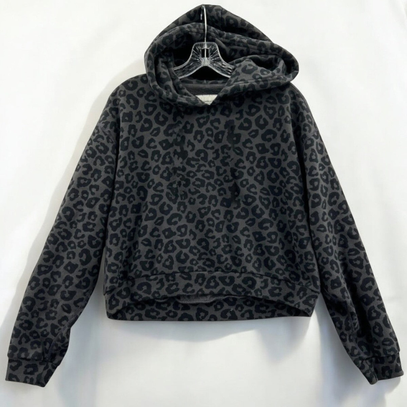 Andrew Men's Hooded Sweatshirt – Relaxed Fit & Modern Leopard Pattern
