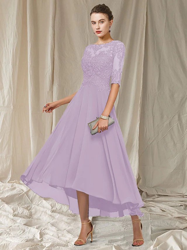 Havana Women's Evening Dress – Elegant Long Lace Dress with Flattering Cut for Festive Occasions