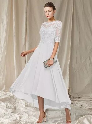 Havana Women's Evening Dress – Elegant Long Lace Dress with Flattering Cut for Festive Occasions