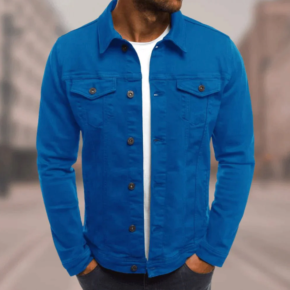 Ethan Manteau Homme – Veste Élégante avec Fermeture Boutons, Style Classique & Moderne