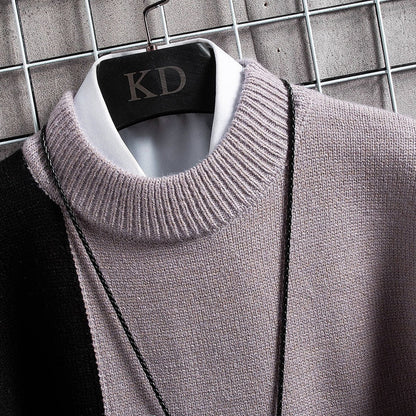 Daniel Pull Patchwork Homme – Design Original, Tricot Chaleureux & Coupe Décontractée
